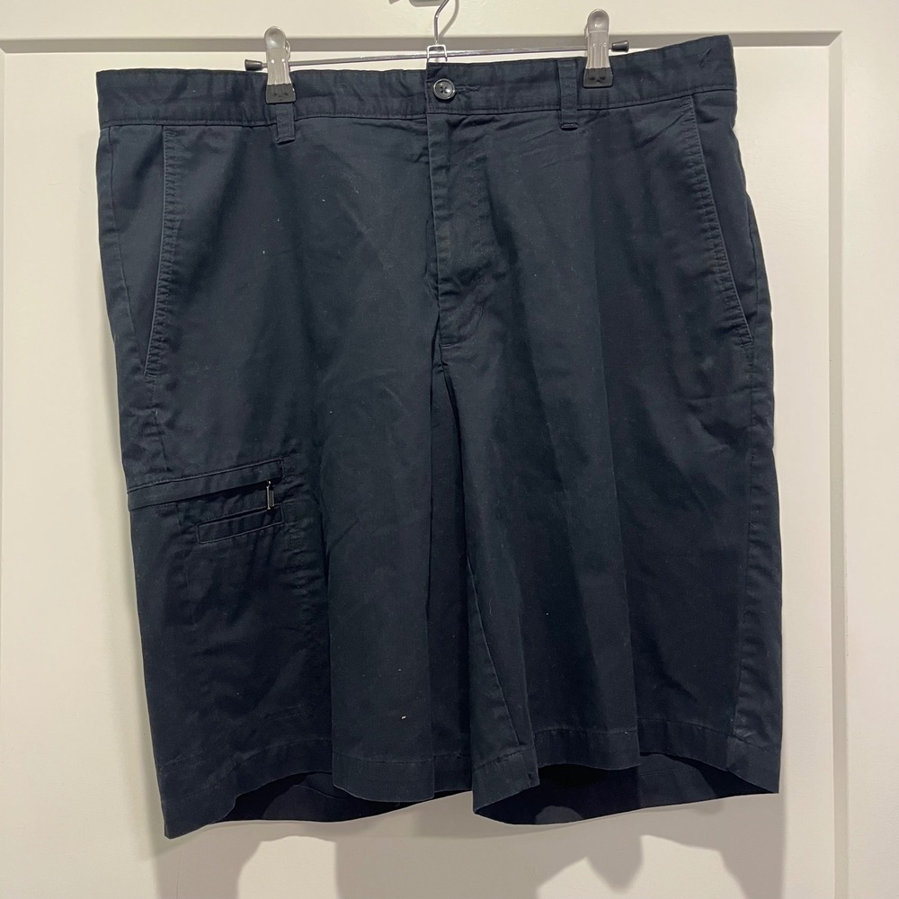 Greg Norman Tasso Elba Five Iron Mens Black Golf Shorts Size 36‎ Utility Pocket